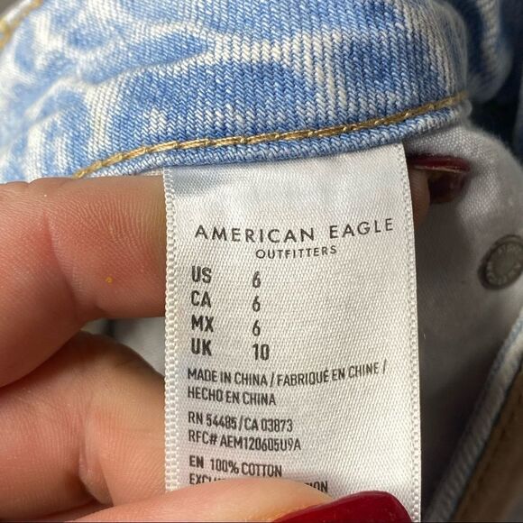 American Eagle Outfitters | Factory Distressed Tom Girl Shortie Shorts - Picture 4 of 5